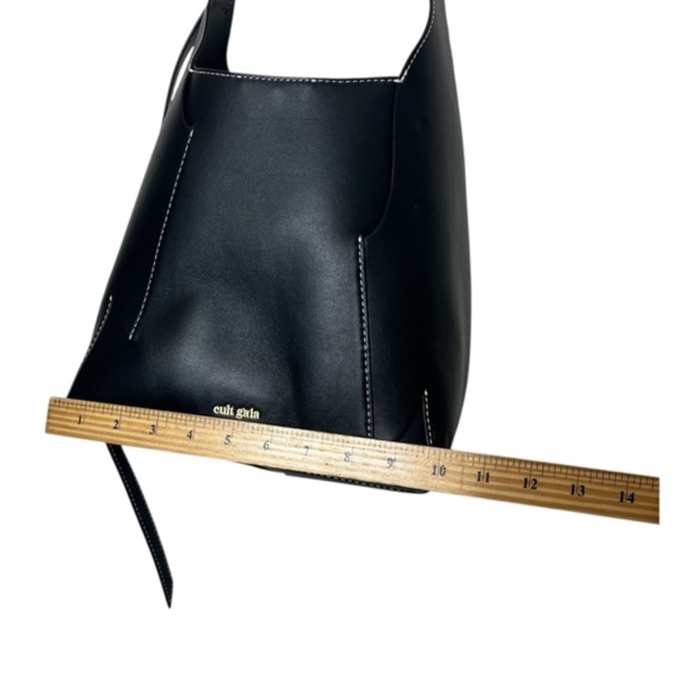 Cult Gaia Simona Bag Women’s‎ Black Leather Shoulder Purse Modern - Picture 14 of 15